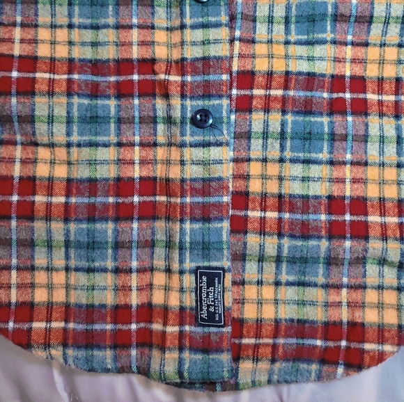⭐Host Pick-Abercrombie & Fitch Soft Flannel Plaid Shirt- Size M- Rare - Picture 10 of 16
